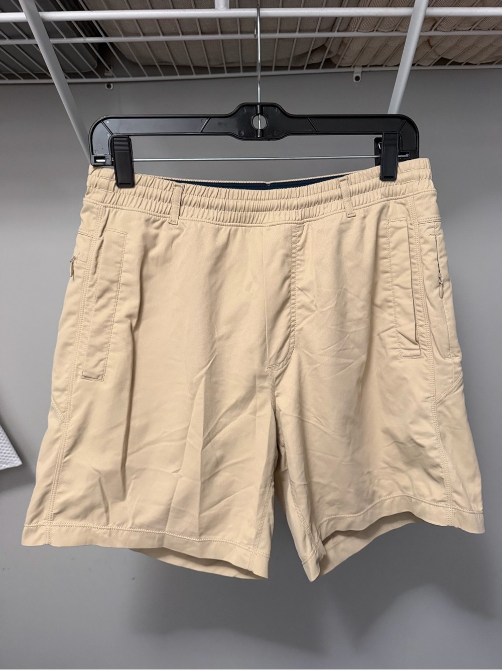 Birddogs Men's Beige Stretch Athletic Shorts